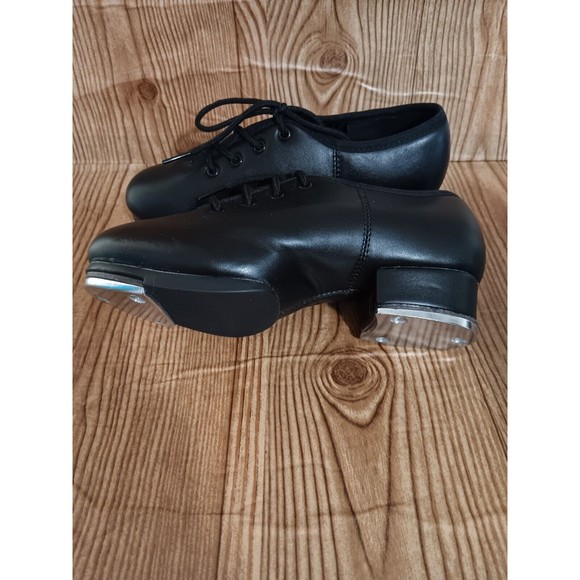 Bokimd Kids Lace Black Tap Shoes-2.5 NWOT. Left insole needs to glue.(SKU099) - Picture 3 of 7